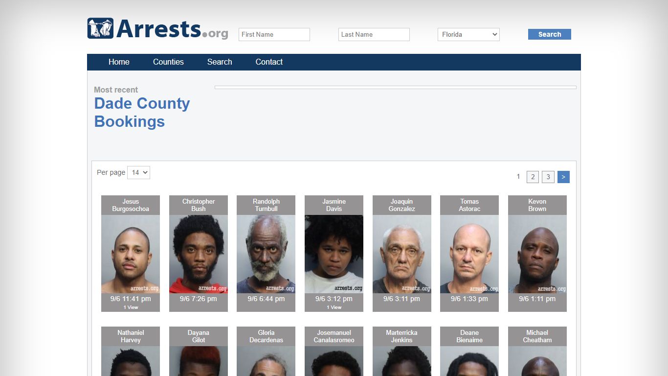 Dade County Arrests and Inmate Search